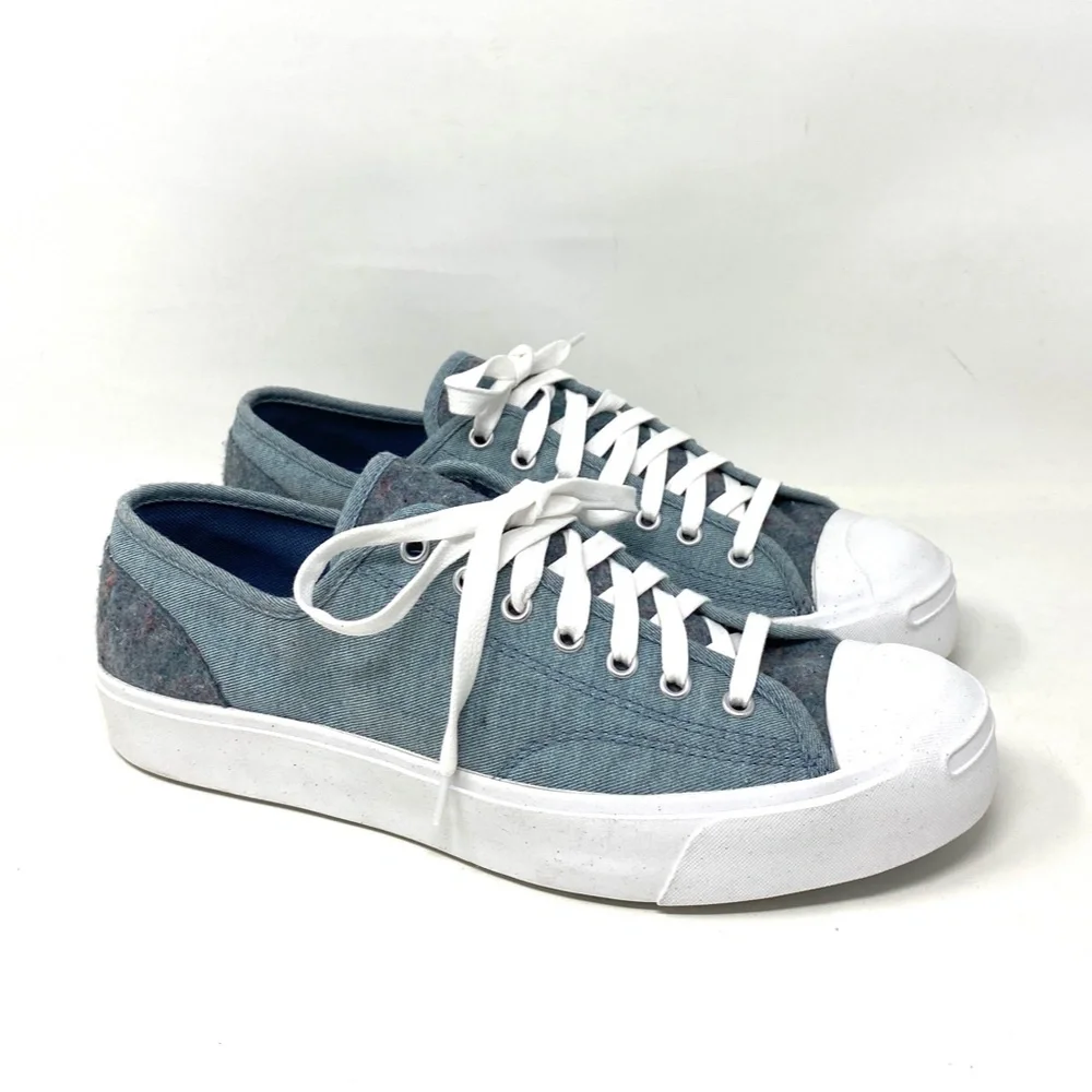 Converse Jack Purcell OX Low Top Blue Men’s Canvas Shoes Sneakers Size 169614C - Picture 2 of 11